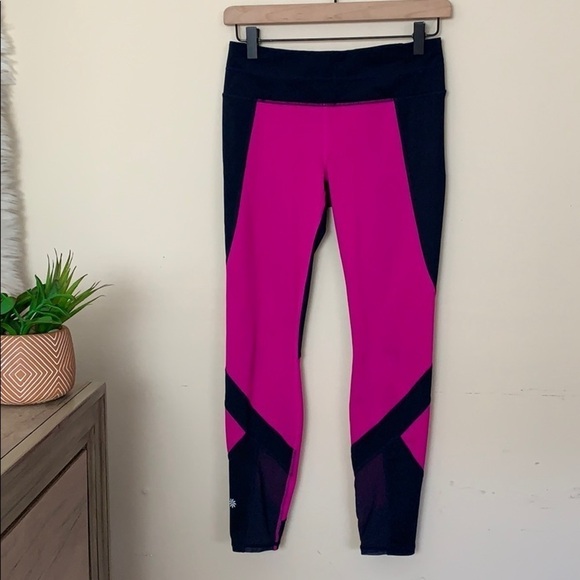 athleta • sonar colorblock mesh leggings - Picture 2 of 14